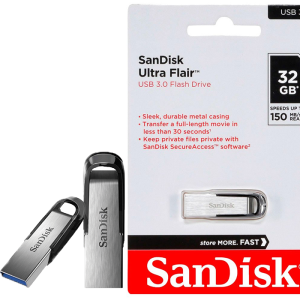 فلش مموری سن دیسک SANDISK مدل Ultra Flair ظرفیت 32GB گیگابایت