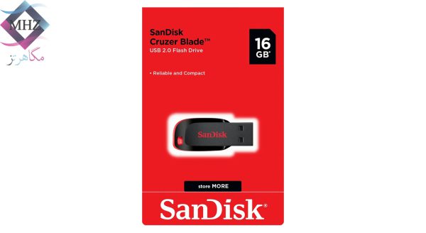 فلش مموری سن دیسک SANDISK مدل Cruzer Blade ظرفیت 16GB گیگابایت