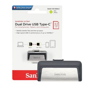 فلش مموری سن دیسک SanDisk مدل Ultra Dual Drive Type-c DDC2 ظرفیت 32 گیگابایت