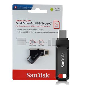 فلش مموری سن دیسک SANDISK مدل ULTRA DUAL DRIVR GO ظرفیت 32GB گیگابایت
