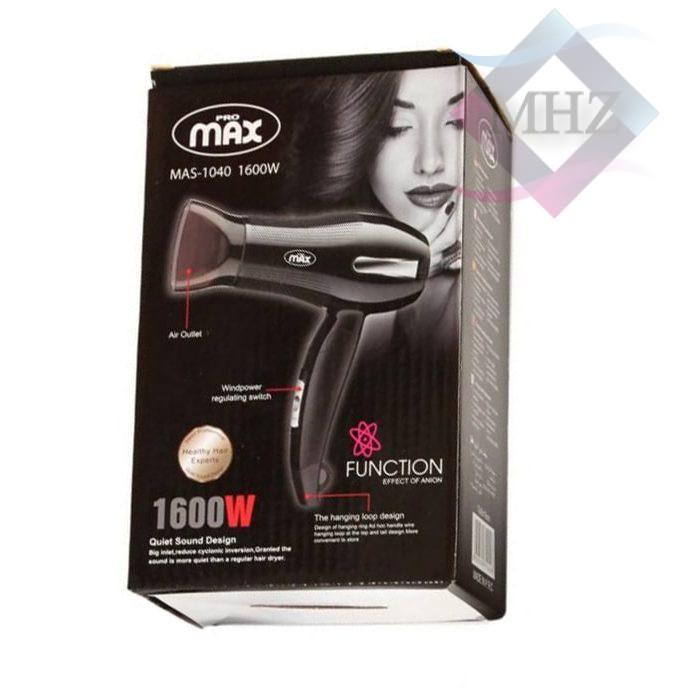 سشوار مسافرتی برند پرومکس PROMAX مدل MAS-1040