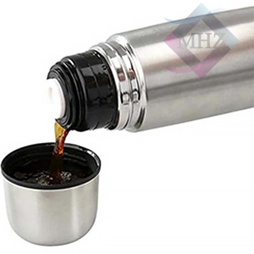 فلاسک استیل کیف دار خط دار یونیک Unique ظرفیت 0.5 لیتر